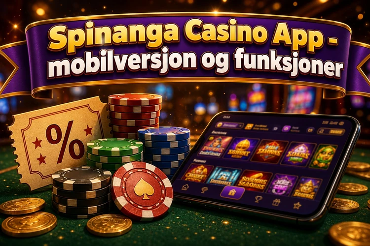 Spinanga Casino App - mobilversjon og funksjoner