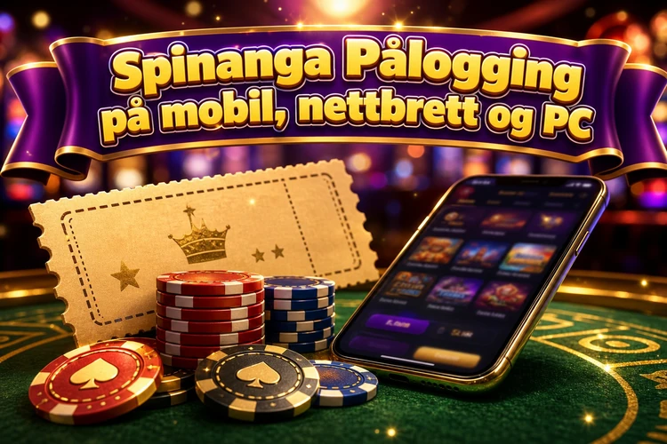 Spinanga Pålogging på mobil, nettbrett og PC